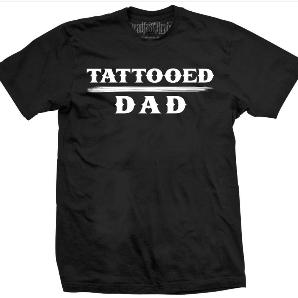 Men's Tattooed Dad Tee by Steadfast Brand Black